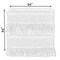 Deerlux 16" Cotton Throw Pillow Cover with Embossed White Dots and Natural Fringed Pattern with Filler QI004301.NC.K - alternate 5